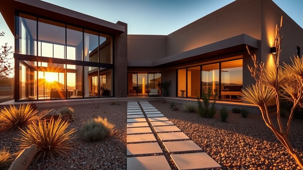 Residential house in Black Canyon City, Arizona with desert landscape.